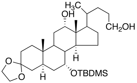 3,3-Ethylenedioxy-7?-tert-butyldimethylsiloxy-12?-hydroxy-5?-petromyzonal