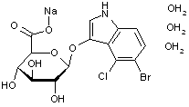 5-Bromo-4-chloro-3-indolyl β-D-glucuronide sodium salt trihydrate