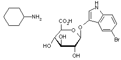 5-Bromo-3-indolyl β-D-glucuronide Cyclohexylammonium salt