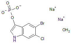 5-Bromo-6-chloro-3-indolyl phosphate disodium salt monohydrate