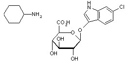 6-Chloro-3-indolyl β-D-glucuronide cyclohexylammonium salt