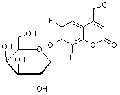 4-Chloromethyl-6-8-difluoroumbelliferyl β-D-galactopyranoside