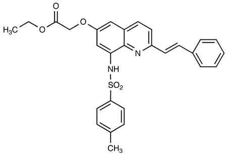 Ethyl 2-(2-[(E)-2-Phenyl-1-ethenyl]-6-quinolyloxy-8-p-toluenesulfonamido)acetate