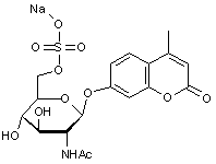 4-Methylumbelliferyl 2-acetamido-2-deoxy-β-D-glucopyranoside-6-sulfate sodium salt