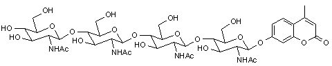 4-Methylumbelliferyl N-N’-N’’-N’’’-tetraacetyl-β-D-chitotetraoside