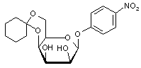 4-Nitrophenyl 4-6-cyclohexylidene-β-D-mannopyranoside