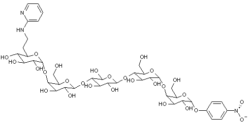 4-Nitrophenyl 6’-deoxy-6’-(2-pyridylamino)-α-D-penta-(1-4)-glucopyranoside