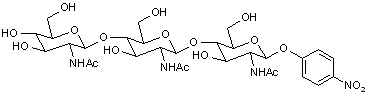 4-Nitrophenyl N-N’-N’’-triacetyl-β-D-chitotriose