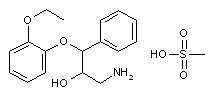 (2RS-3RS)-1-Amino-3-(2-ethoxyphenoxy)-2-hydroxy-3-phenylpropane methanesulfonate salt