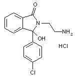 2-(2-Aminoethyl)-3-(4-chlorophenyl)-3-hydroxyphthalimidine HCl