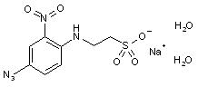 N-(4-Azido-2-nitrophenyl)-2-aminoethylsulfonate- sodium salt- dihydrate