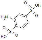 2-Amino-1-4-benzenedisulfonic acid