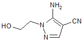 5-Amino-4-cyano-1-(2-hydroethyl)pyrazole
