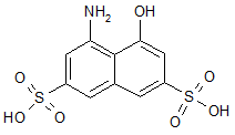 4-Amino-5-hydroxy-2-7-naphthalenedisulfonic acid
