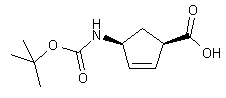 (1R-4S)-4-((tert-Butoxycarbonyl)amino)cyclopent-2-enecarboxylic acid