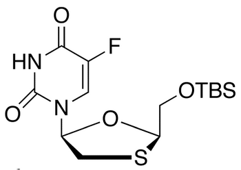 cis-5-Fluoro-1-[2-[[[(1,1-dimethylethyl)dimethylsilyl]oxy]methyl]-1,3-oxathiolan-5-yl]-2,4(1H,3H)-pyrimidinedione