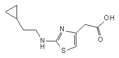 2-(2-[(2-Cyclopropylethyl)amino]-1-3-thiazol-4-yl)acetic acid