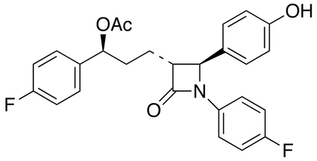 1-(4-Fluorophenyl)-(3R)-[(3S)-acetoxy-3-(4-fluorophenyl)propyl]-(4S)-(4-hydroxyphenyl)-2-azetidinone