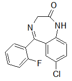 7-Chloro-5-(2-fluorophenyl)-1-3-dihydro-2H-1-4-benzodiazepin-2-one