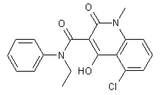 5-Chloro-4-hydroxy-1-methyl-2-oxo-1-2-dihydro-quinoline-3-carboxylic acid ethyl-phenyl-amide