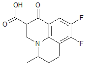 (+--)-8-9-Difluoro-5-methyl-6-7-dihydro-1-oxo-1H-5H-benzo[i-j]quinoline-2-carboxylic acid