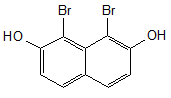 1-8-Dibromonaphthalene-2-7-diol
