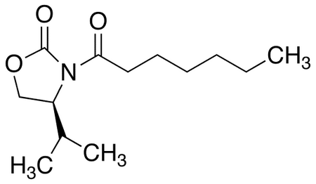 3-Heptanoyl-4-(S)-isopropyl-oxazolidin-2-one