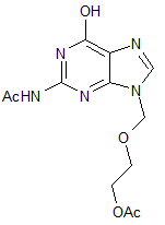 2-Acetamido-9-[[2-(acetyloxy)ethoxy]methyl]-6-9-dihydro-1H-purin-6-one