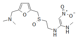 N-[2-[[[5(Dimethylamino)methyl]-2-furanyl]thio]ethyl]-N’-methyl-2-nitro-2-2-ethendiamine- S-oxide