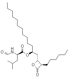 N-Formyl-L-leucine (1S)-1-[[(2R-3R)-3-hexyl-4-oxo-2-oxetanyl] methyl] dodecyl ester
