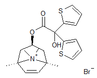 (1R-3S-5S)-3-(2-Hydroxy-2-2-di(thiophen-2-yl)acetoxy)-8-8-dimethyl-8-azabicyclo[3.2.1]oct-6-en bromide