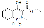 4-Hydroxy-2-methyl-2H-1-2-benzothiazine-3-carboxylic acid- ethyl ester 1-1-dioxide