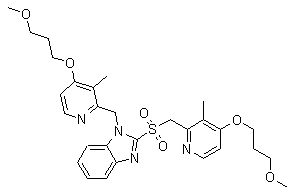 1-[[4-(3-Methoxypropoxy)-3-methyl-2-pyridinyl]methyl]-2-[[[4-(3-methoxypropoxy)-3-methyl-2-pyridinyl]methyl]sulfonyl]-1H-benzimidazole