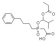 2-((2-Methyl-1-(propionyloxy)propoxy)(4-phenylbutyl)phosphoryl)acetic acid