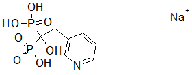 Monosodium 1-hydroxy-2-(3-pyridinyl)ethylidene]bisphosphonate salt hemipentahydrate