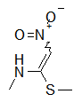 N-Methyl-1-methylthio-2-nitroethylemeamine