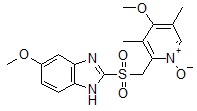 5-Methoxy-2-[[(4-methoxy-3-5-dimethyl-2-pyridinyl)methyl]sulphonyl]-1H-benzimidazole N-oxide