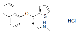 (S)-N-Methyl-3-(1-naphthalenyloxy)-3-(2-thienyl) propanamine hydrochloride