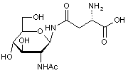 2-Acetamido-2-deoxy-β-D-glucopyranosyl L-asparagine