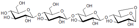 1-6-Anhydro-β-D-glucopyranose- β-D-glucopyranosyl-(1-4)-β-D-glucopyranosyl-(1-4)-β-D-glucopyranosyl-