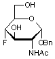 Benzyl 2-acetamido-2-4-dideoxy-4-fluoro-α-D-glucopyranose