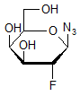 2-Deoxy-2-fluoro-β-D-galactopyranosyl azide