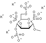 Methyl α-D-mannopyranoside 2-3-4-6-tetrasulfate potassium salt