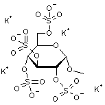 Methyl α-D-glucopyranoside 2-3-4-6-tetrasulfate potassium salt