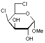 Methyl 4-6-dichloro-4-6-dideoxy-α-D-galactopyranoside