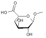 Methyl-4-deoxy-α-L-threo-hex-4-enopyranosiduronic acid