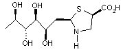 2-(L-Rhamno-tetrahydroxypentyl)-4(R)-1-3-thiazolidine-4-carboxylic acid