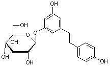 3-4’-5-Trihydroxystilbene-3-β-D-glucopyranoside