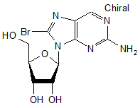 2-Amino-8-bromo-9-(b-D-ribofuranosyl)purine