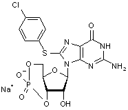 8-(4-Chlorophenylthio)guanosine 3’-5’-cyclic monophosphate sodium salt